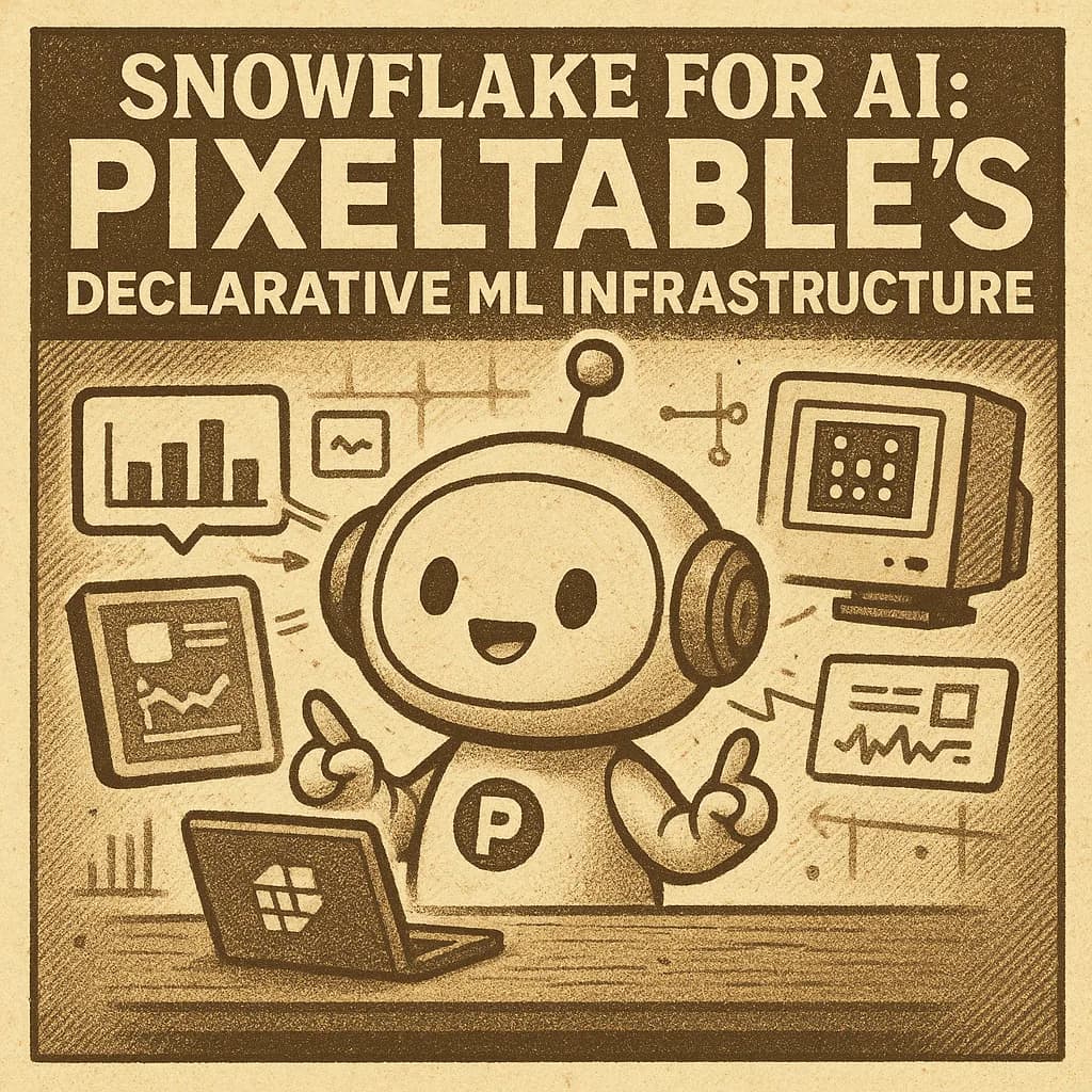 Snowflake for AI: Pixeltable's Declarative ML Infrastructure
