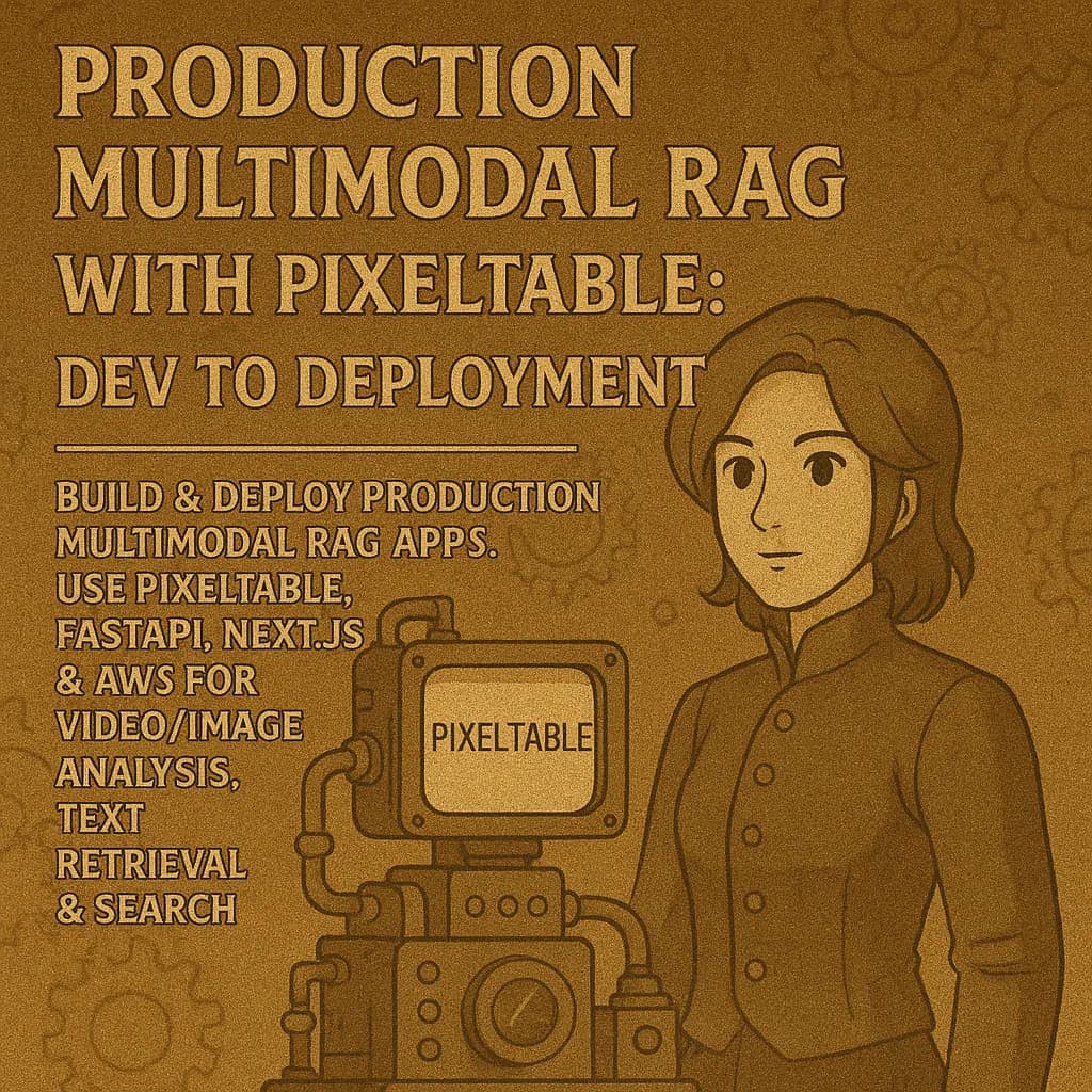 Production Multimodal RAG with Pixeltable: Dev to Deployment